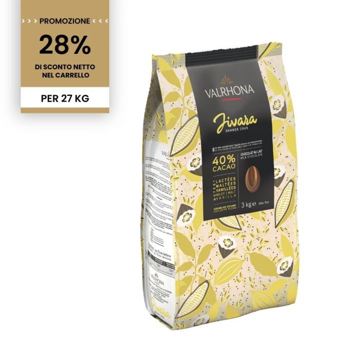 promozione cioccolato al latte jivara 40 27 kg di valrhona