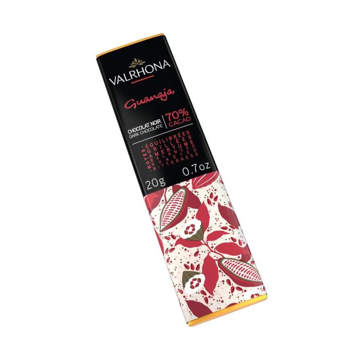 mini tavoletta cioccolato fondente guanaja 70 20 g di valrhona