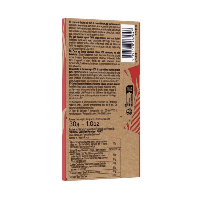 astuccio degustazione 6 carre grand cru fondenti 30 g di valrhona
