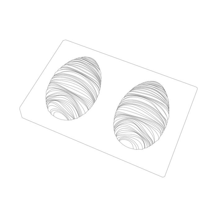 stampo uovo vibrato 14cm di valrhona