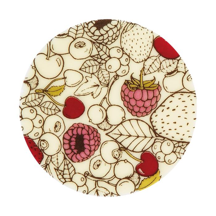 decorazione cerchio frutti rossi di chocolatree