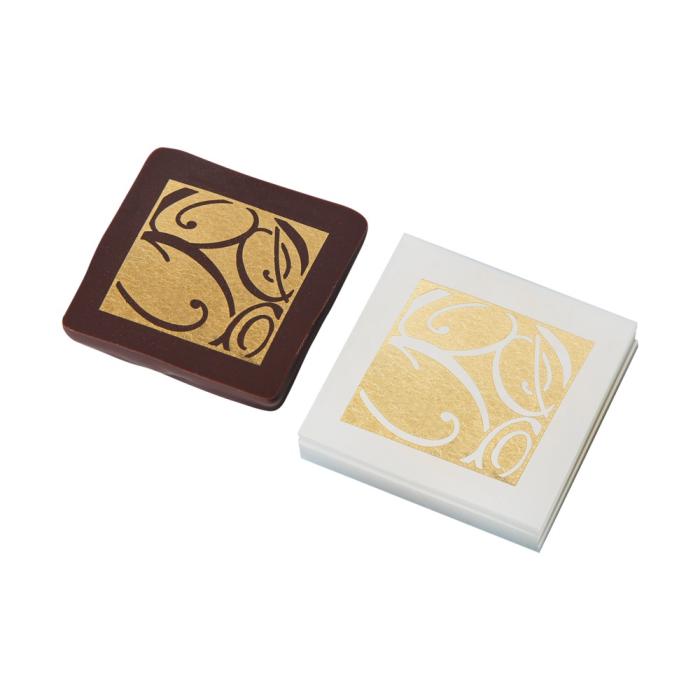 trasferibile oro cesellato volute di chocolatree