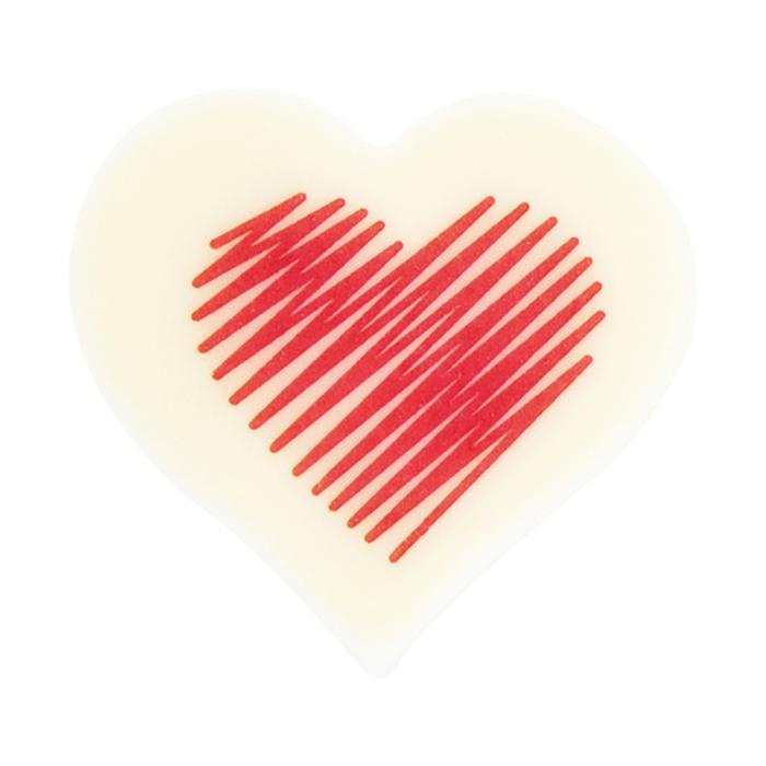 decorazione cuore rosso disegnato matita amore di chocolatree