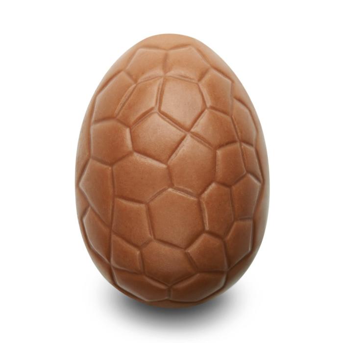 uovo pralinato fruttato 55 copertura di cioccolato al latte di valrhona