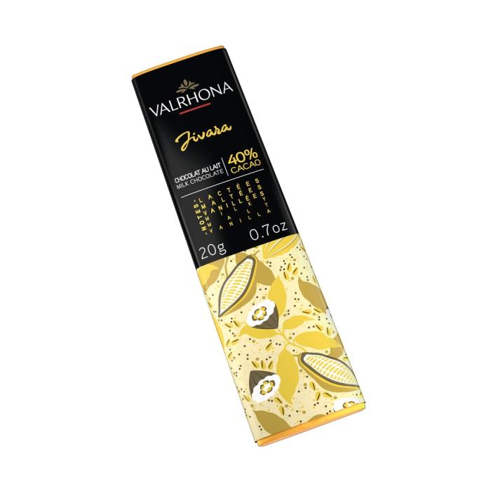mini tavoletta cioccolato al latte jivara 40 20 g di valrhona