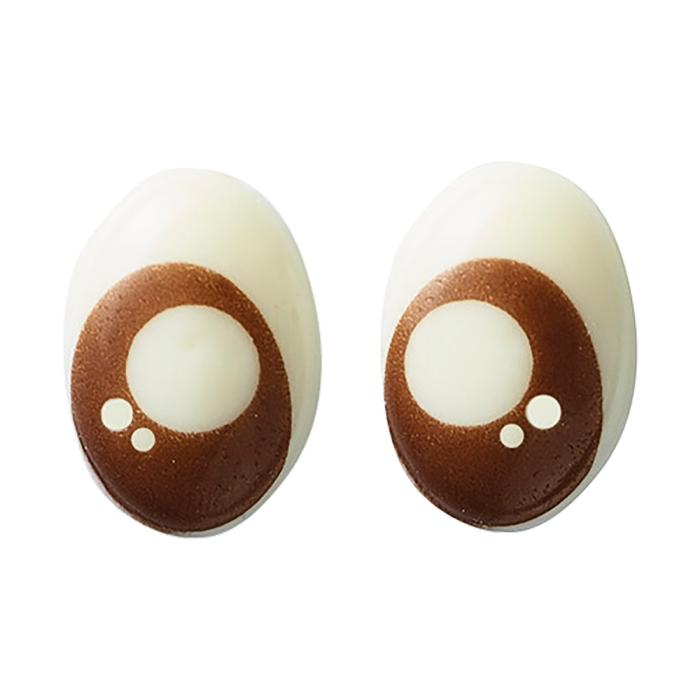 decorazioni occhi marroni kawaii di chocolatree