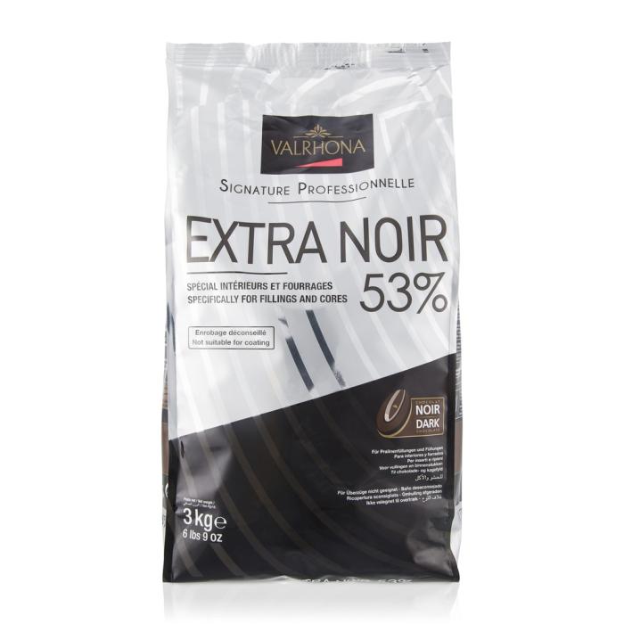 cioccolato fondente extra noir 53 di valrhona