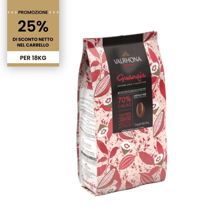 Promozione Cioccolato fondente Guanaja 70% - 18 kg