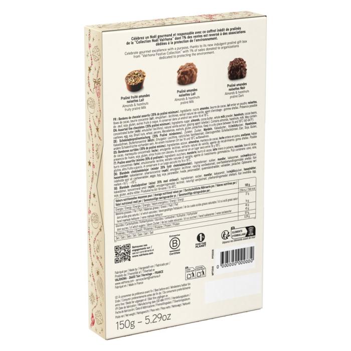cofanetto delizie pralinate fondenti e al latte natale 2026 150 g di valrhona