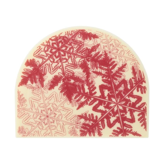 decorazioni tonde brina rossa di chocolatree