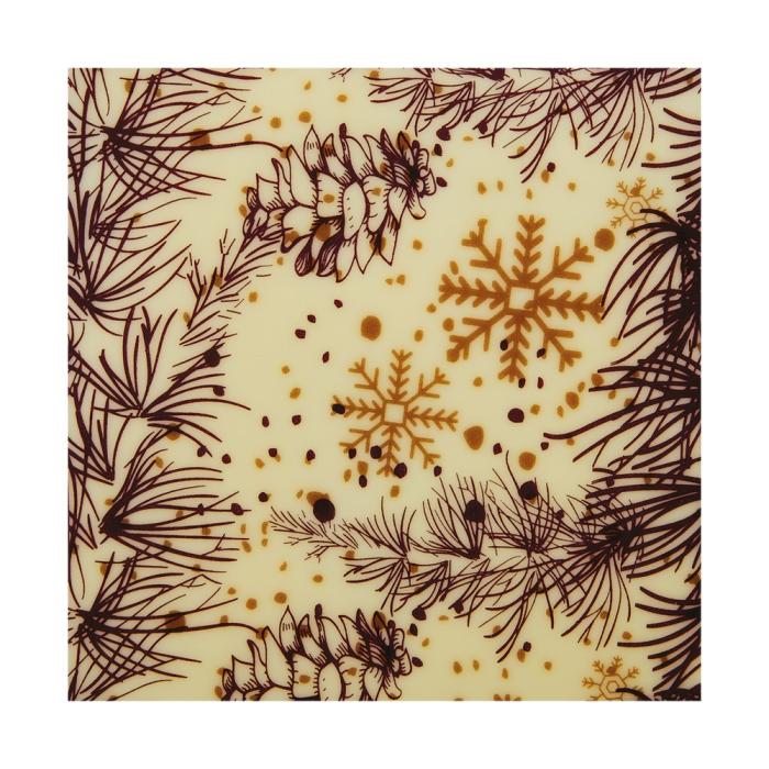 trasferibile pino e rami natalizi di chocolatree