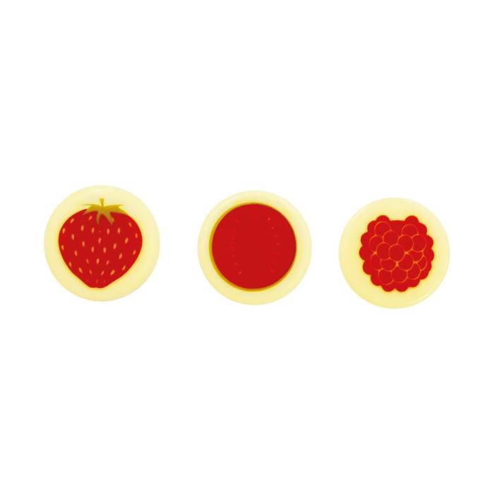 decorazioni cerchi frutti rossi 3 modelli di chocolatree