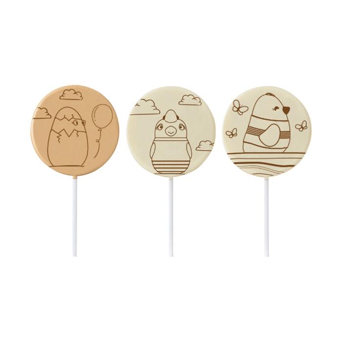 stampo lecca lecca pulcino 3 modelli di chocolatree