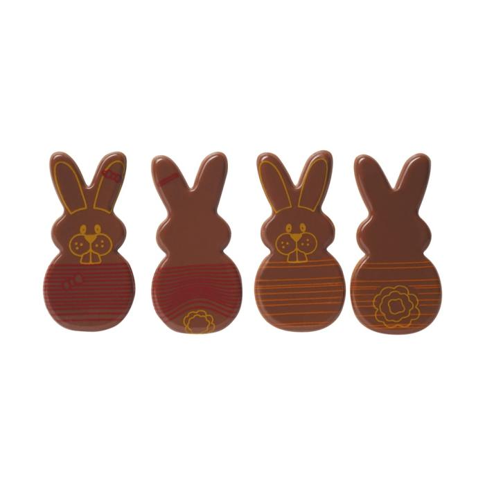 decorazioni coniglietto pasquale 4 modelli di chocolatree