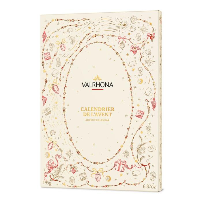 calendario delavvento natale 2026 195 g di valrhona