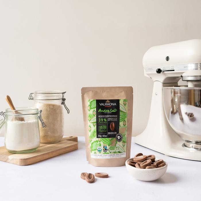 andoa lactee 39 bio fave 250 g di valrhona