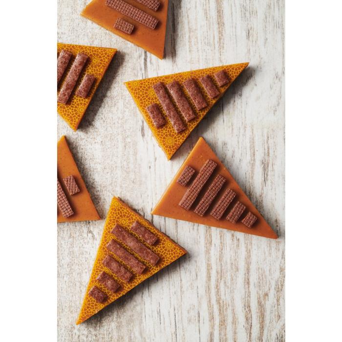 foglio trasferibile mosaico giallo oro di chocolatree