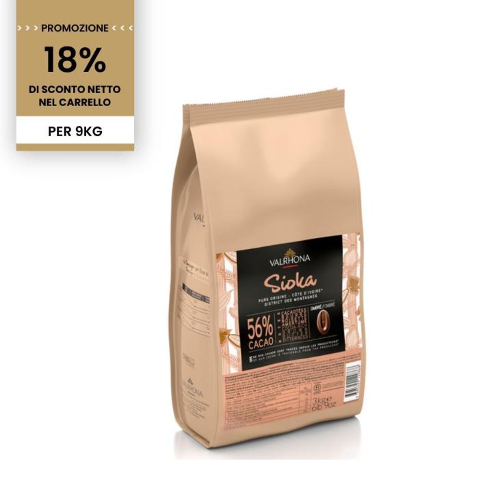 promozione cioccolato al latte sioka 56 9 kg di valrhona