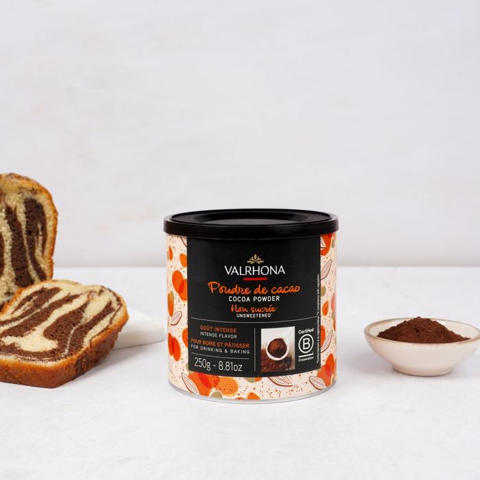 cacao in polvere 250 g di valrhona