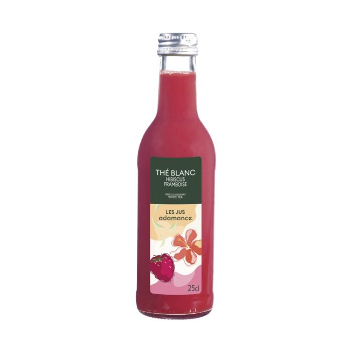 te bianco ibisco lampone 25 cl di adamance