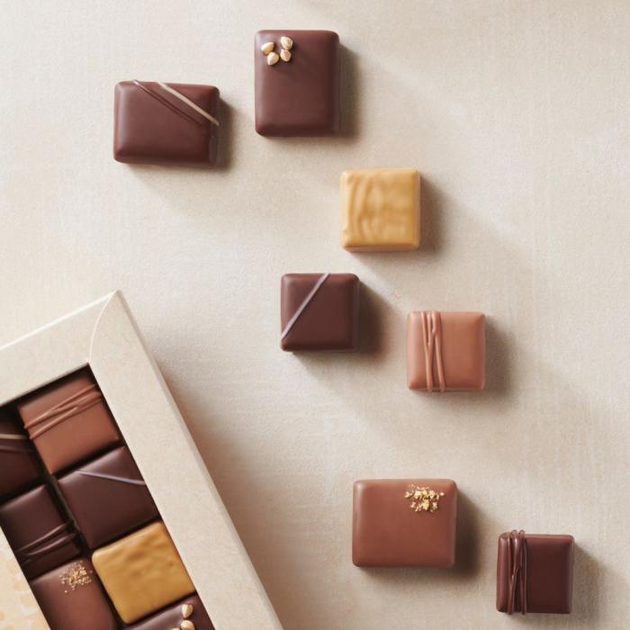 promesse pralinato amande mais al latte di valrhona