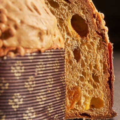 Panettone albicocca, nocciola e dulcey