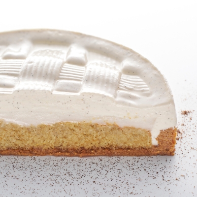 Entremets gelato litchi e mandorla