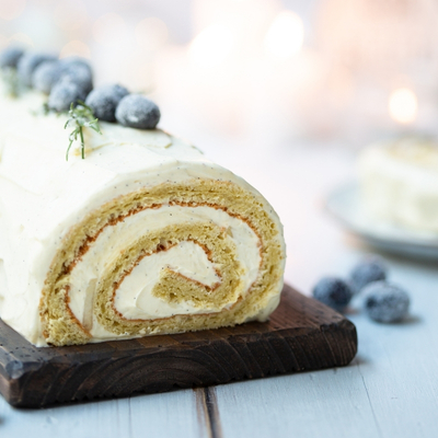 Buche de noel &agrave; la vanille